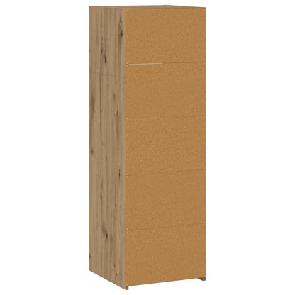 Hoge kast Artisanaal eiken 40 x 41 x 124 cm Bewerkt hout