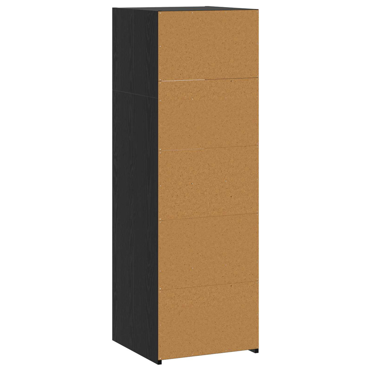 Hoge kast Zwart eiken 40 x 41 x 124 cm Bewerkt hout
