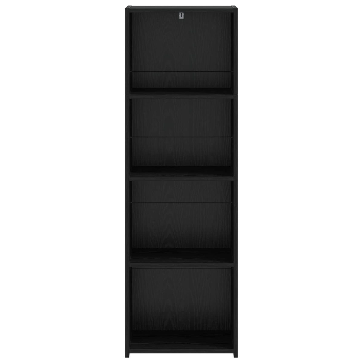 Hoge kast Zwart eiken 40 x 41 x 124 cm Bewerkt hout