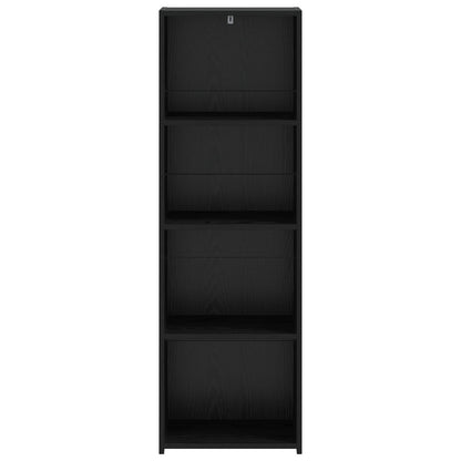 Hoge kast Zwart eiken 40 x 41 x 124 cm Bewerkt hout