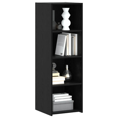 Hoge kast Zwart eiken 40 x 41 x 124 cm Bewerkt hout