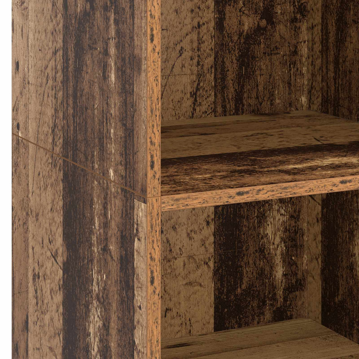 Hoge kast Oud hout 45 x 41 x 124 cm Bewerkt hout