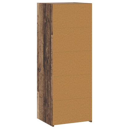 Hoge kast Oud hout 45 x 41 x 124 cm Bewerkt hout