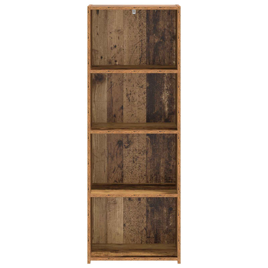 Hoge kast Oud hout 45 x 41 x 124 cm Bewerkt hout