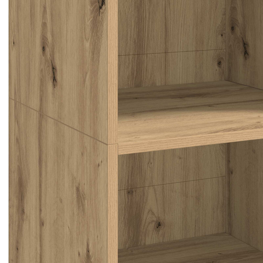 Hoge kast Artisanaal eiken 45 x 41 x 124 cm Bewerkt hout