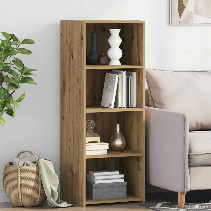 Hoge kast Artisanaal eiken 45 x 41 x 124 cm Bewerkt hout
