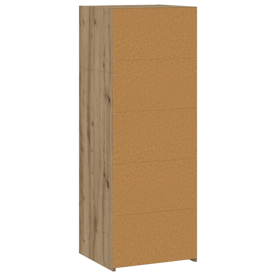 Hoge kast Artisanaal eiken 45 x 41 x 124 cm Bewerkt hout