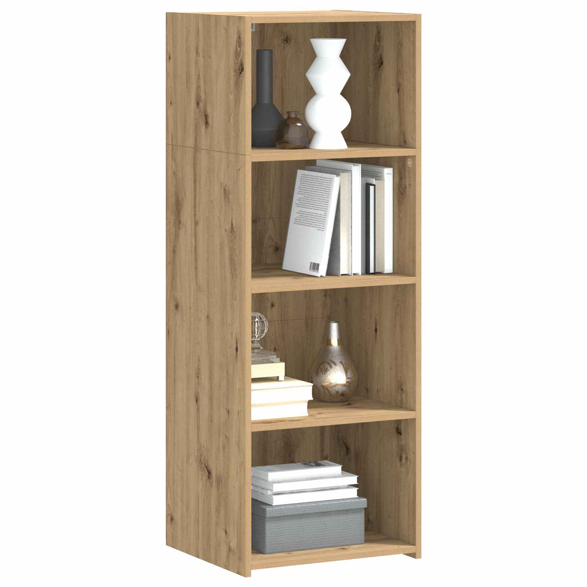 Hoge kast Artisanaal eiken 45 x 41 x 124 cm Bewerkt hout