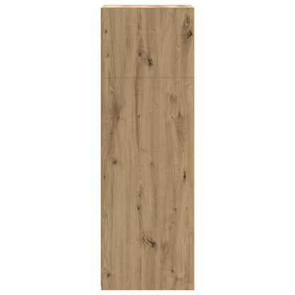 Hoge kast Artisanaal eiken 45 x 41 x 124 cm Bewerkt hout