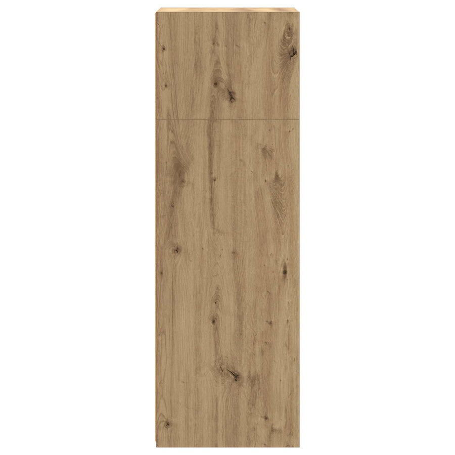 Hoge kast Artisanaal eiken 45 x 41 x 124 cm Bewerkt hout