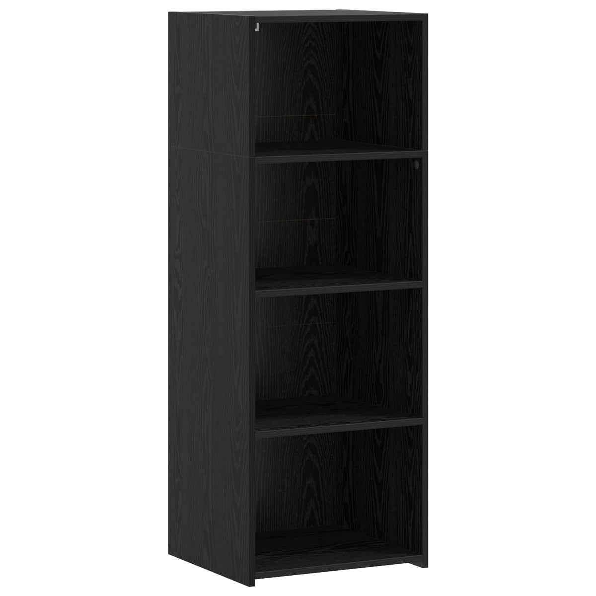 Hoge kast Zwart eiken 45 x 41 x 124 cm Bewerkt hout