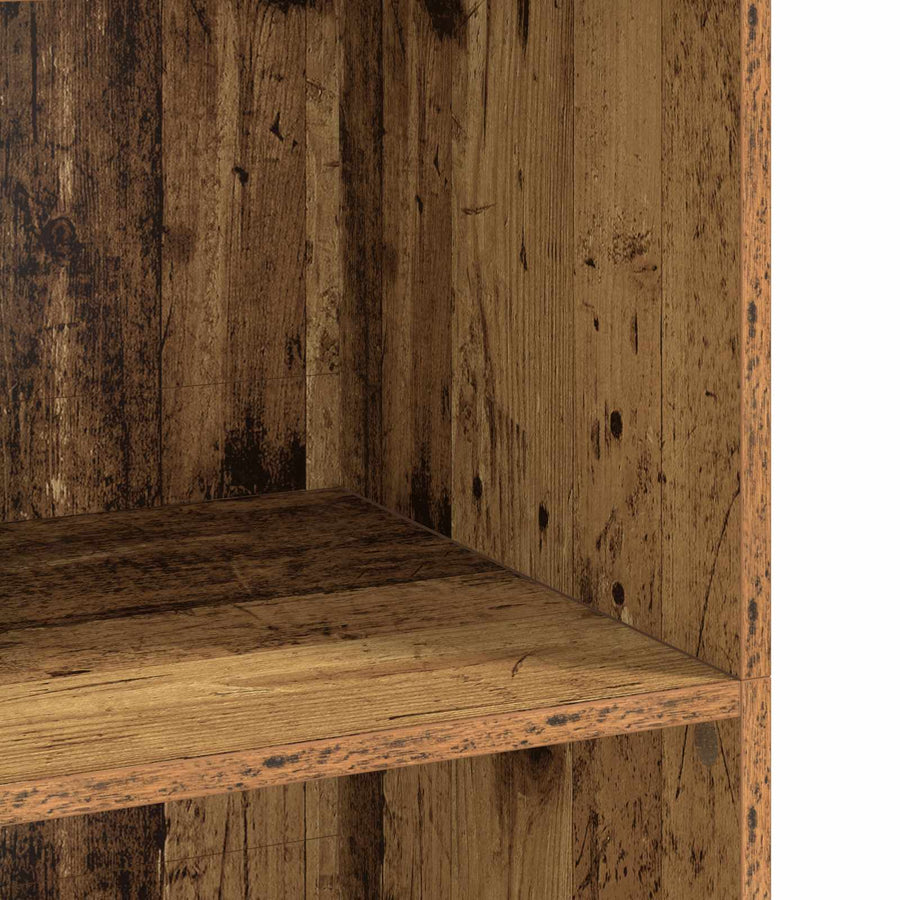 Hoge kast Oud hout 70 x 41 x 124 cm Bewerkt hout