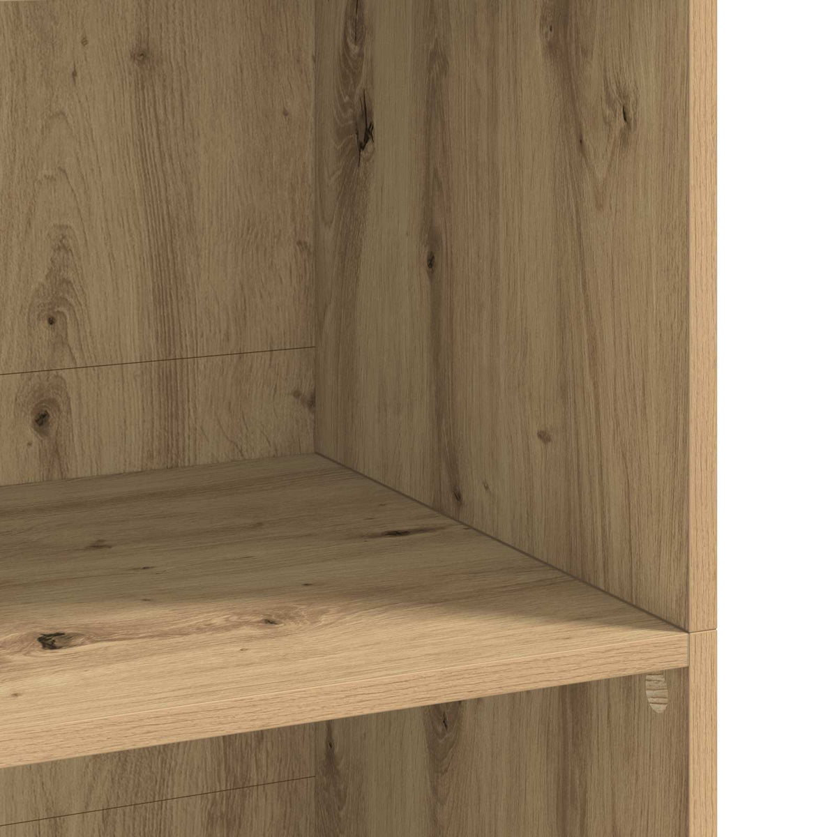 Hoge kast Artisanaal eiken 70 x 41 x 124 cm Bewerkt hout
