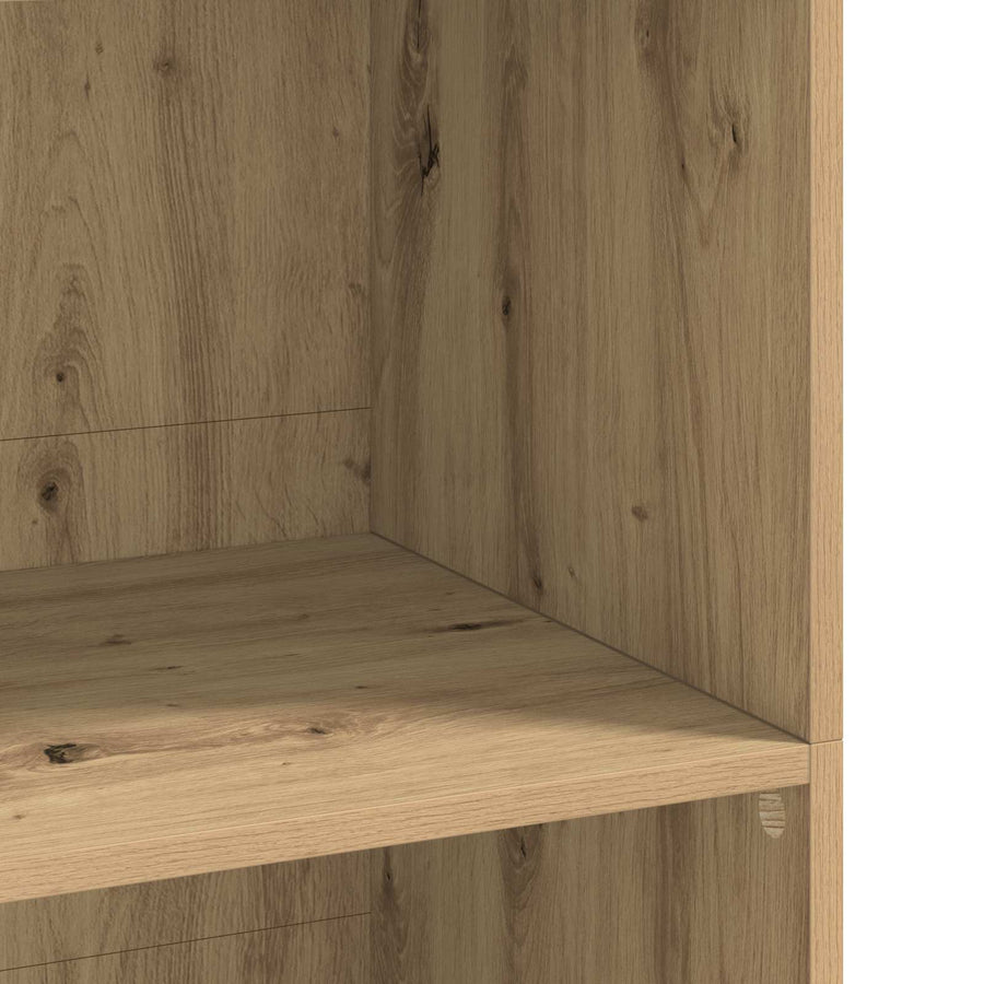 Hoge kast Artisanaal eiken 70 x 41 x 124 cm Bewerkt hout