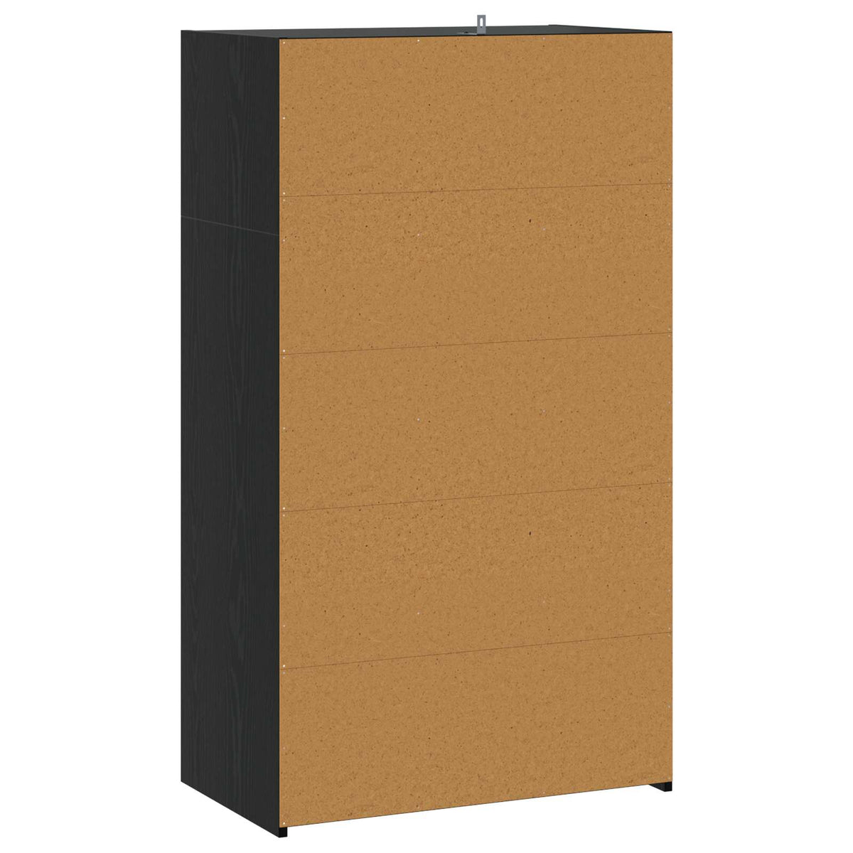 Hoge kast Zwart eiken 70 x 41 x 124 cm Bewerkt hout