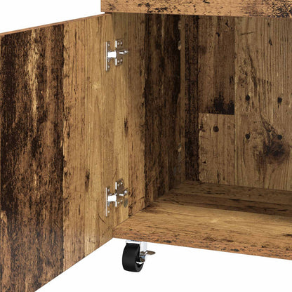 Serveerwagen Eikenhout 50 x 41 x 89 cm Bewerkt hout