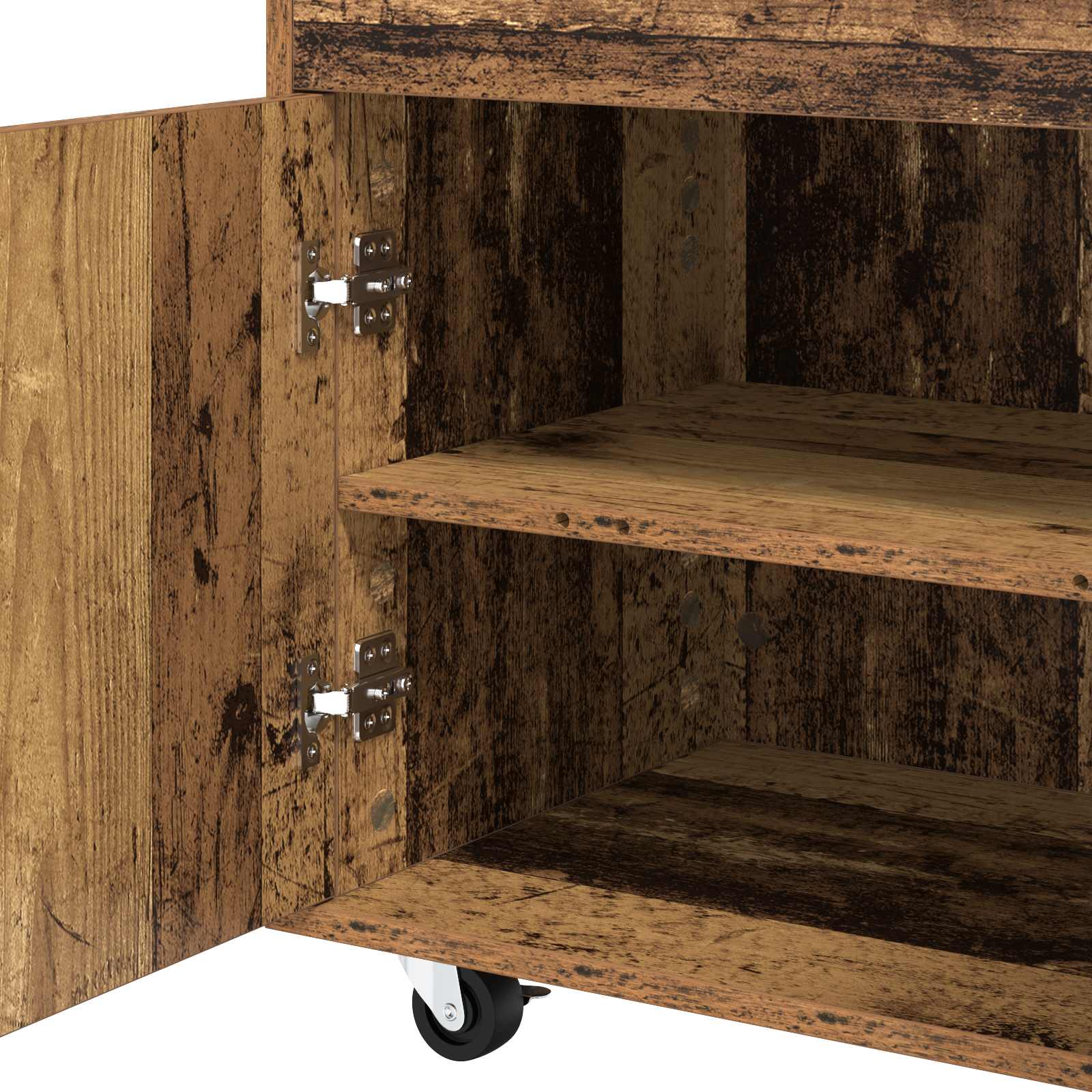Bar Kar Eikenhout 60 x 39,5 x 89 cm Bewerkt hout