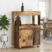 Barwagen Eikenhout 60x39,5x89 cm