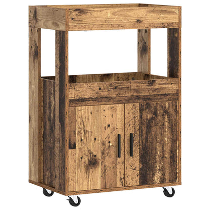 Bar Kar Eikenhout 60 x 39,5 x 89 cm Bewerkt hout