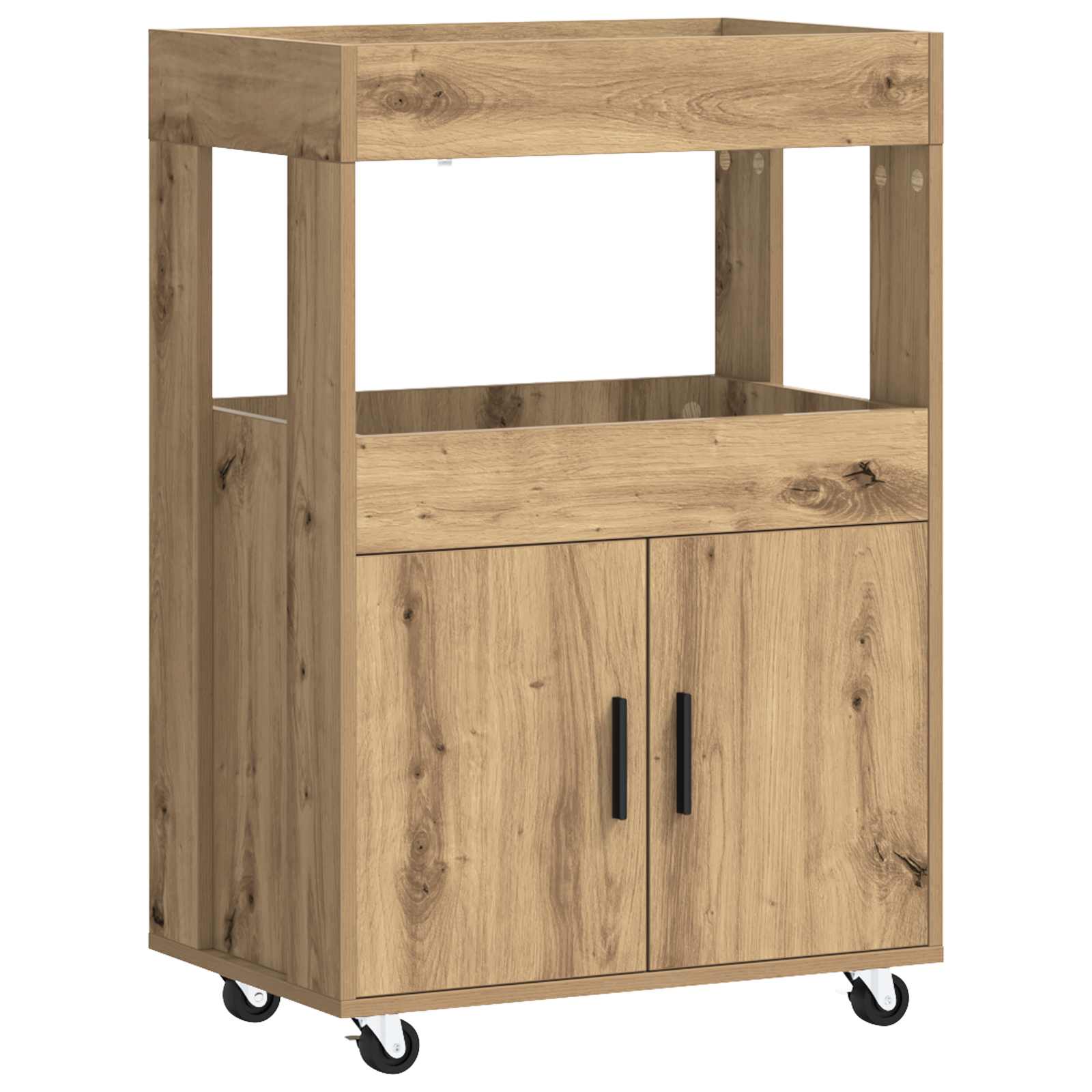 Bar Kar Artisanaal eiken 60 x 39,5 x 89 cm Bewerkt hout