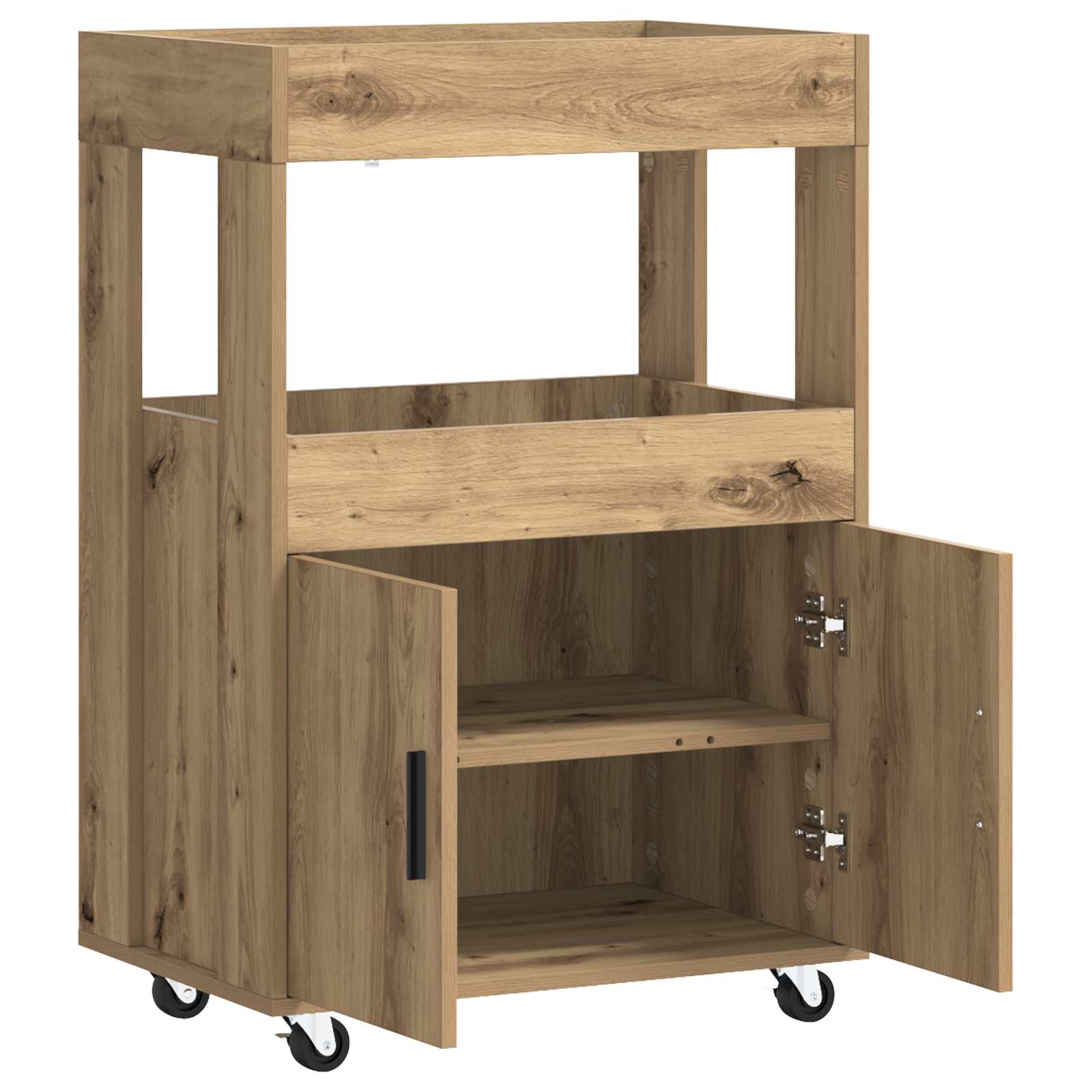 Bar Kar Artisanaal eiken 60 x 39,5 x 89 cm Bewerkt hout
