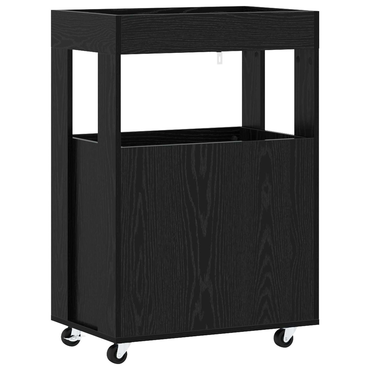Bar Kar Zwart eiken 60 x 39,5 x 89 cm Bewerkt hout