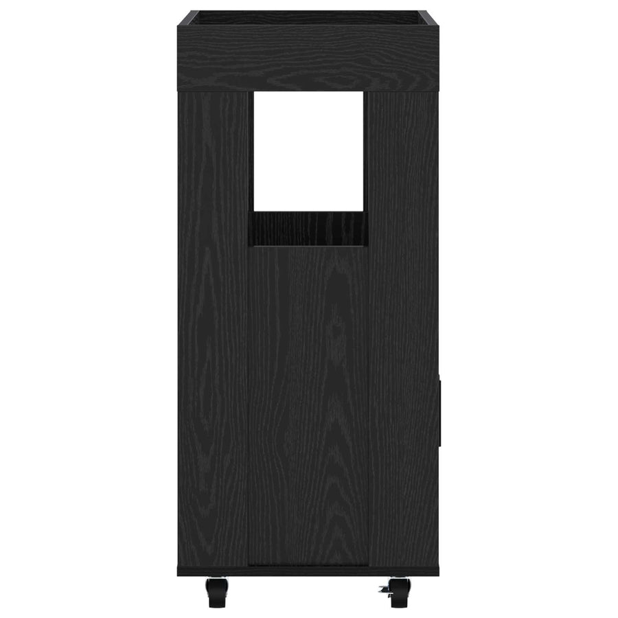 Bar Kar Zwart eiken 60 x 39,5 x 89 cm Bewerkt hout