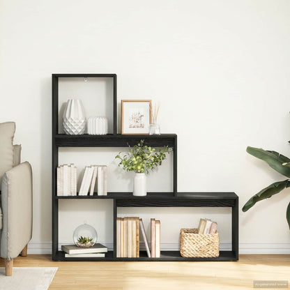 Kamerscherm Boekenkast 123 x 29 x 123 cm Bewerkt hout