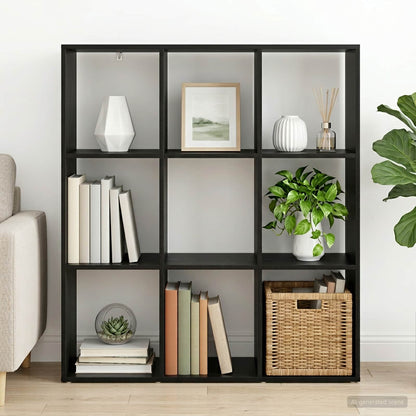Boekenkast 102 x 29 x 103,5 cm Bewerkt hout Zwart eiken