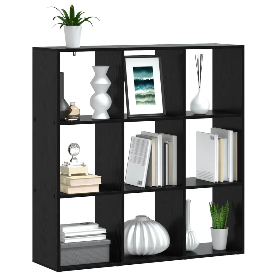 Boekenkast 102 x 29 x 103,5 cm Bewerkt hout Zwart eiken