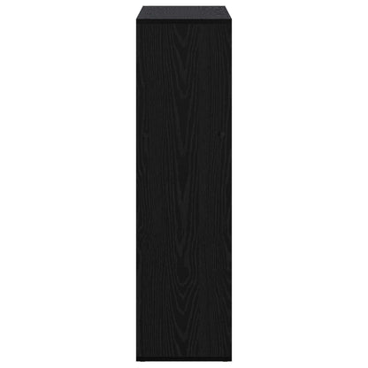 Boekenkast 102 x 29 x 103,5 cm Bewerkt hout Zwart eiken