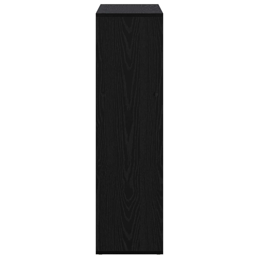 Boekenkast 102 x 29 x 103,5 cm Bewerkt hout Zwart eiken