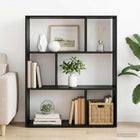 Boekenkast 102x29x103,5 cm zwart eiken bewerkt hout