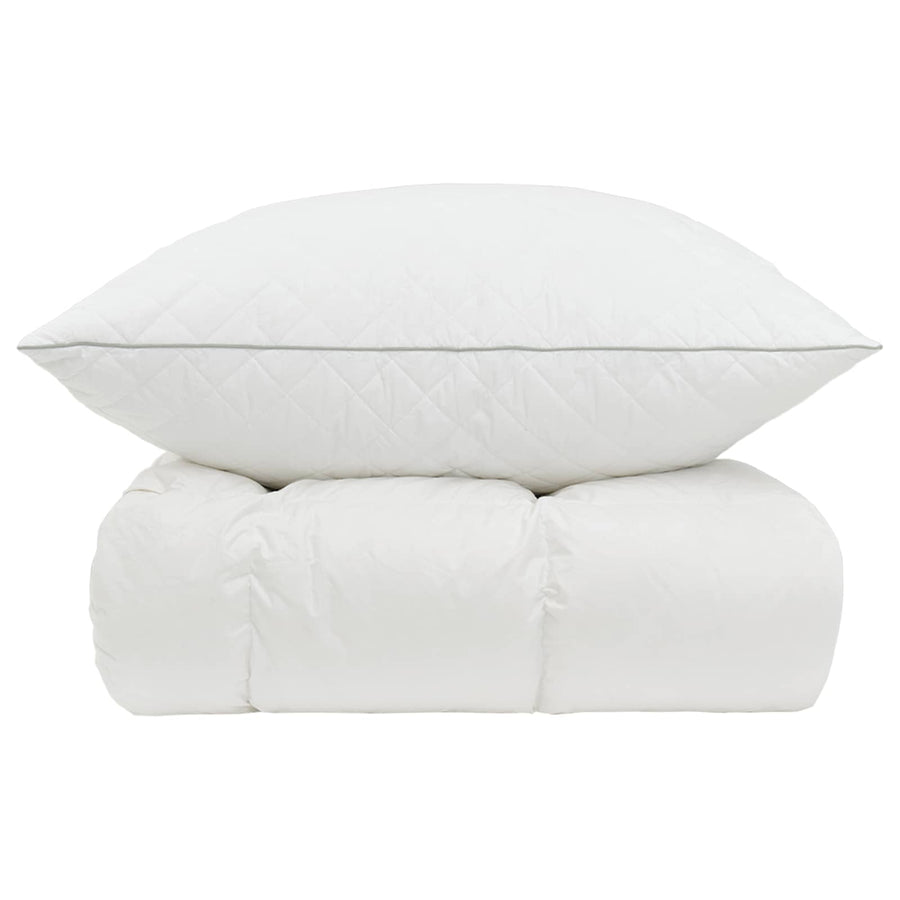 90% ganzen dons dekbedset FULDA 2 st 140 x 200 cm 210 GSM Wit