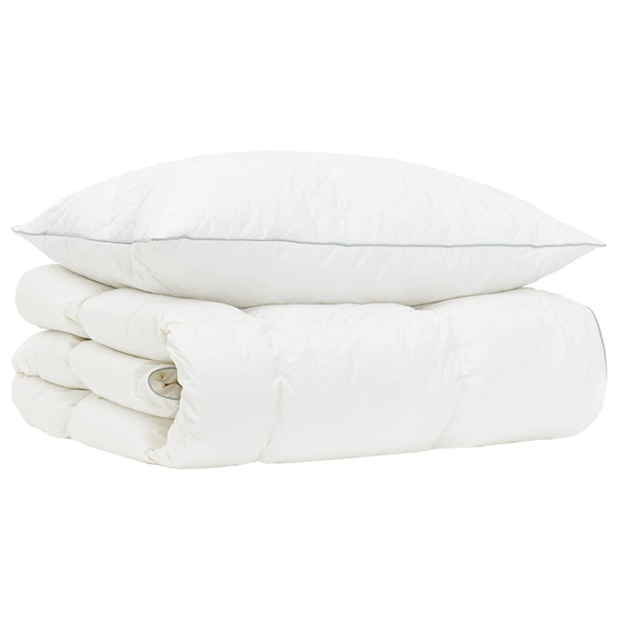90% ganzen dons dekbedset FULDA 2 st 150 x 200 cm Winter Wit