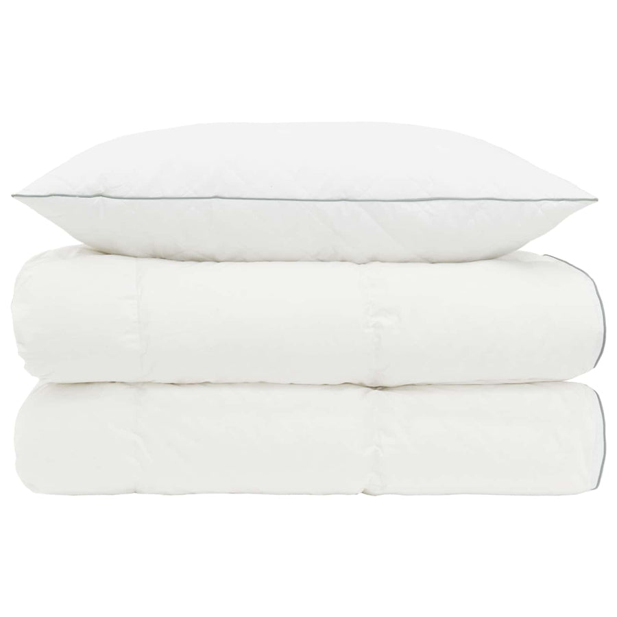 90% ganzen dons dekbedset FULDA 2 st 135 x 200 cm 310 GSM Wit