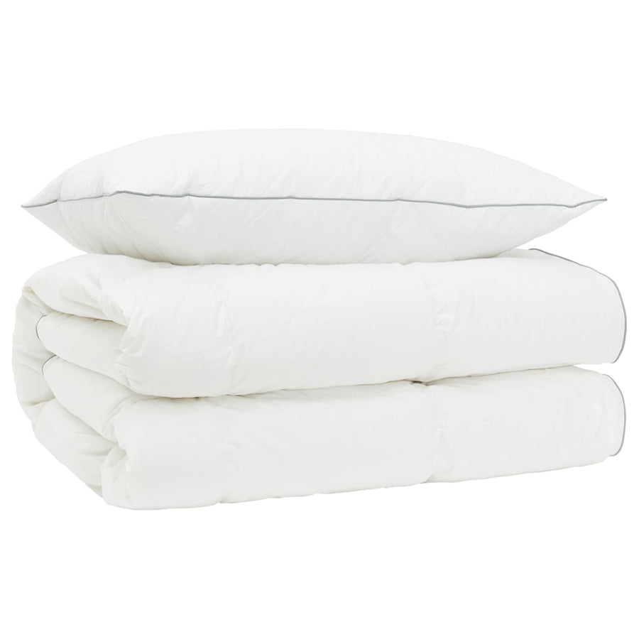 90% ganzen dons dekbedset FULDA 2 st 137 x 200 cm 310 GSM Wit