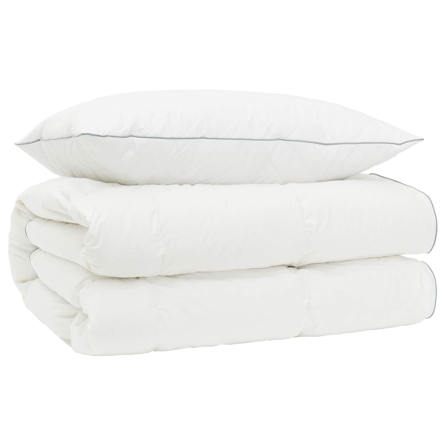 90% ganzen dons dekbedset FULDA 2 st 140 x 200 cm 310 GSM Wit