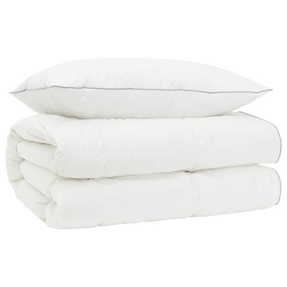 90% ganzen dons dekbedset FULDA 2 st 140 x 200 cm 310 GSM Wit
