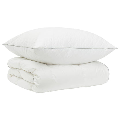 90% ganzen dons dekbedset FULDA 2 st 140 x 200 cm 310 GSM Wit