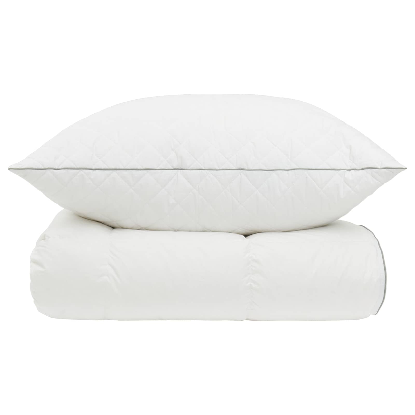 90% ganzen dons dekbedset FULDA 2 st 140 x 200 cm 310 GSM Wit