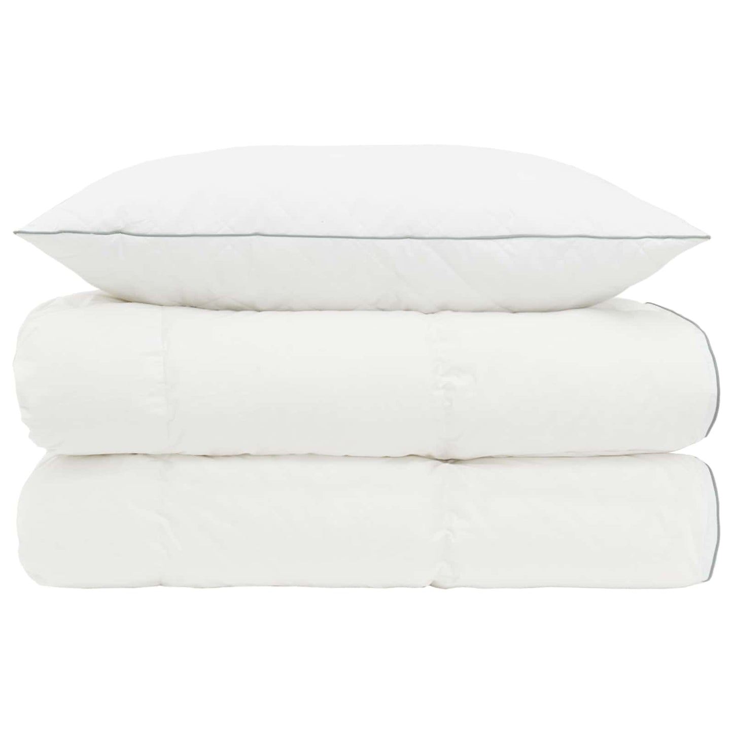 90% ganzen dons dekbedset FULDA 2 st 150 x 200 cm 310 GSM Wit