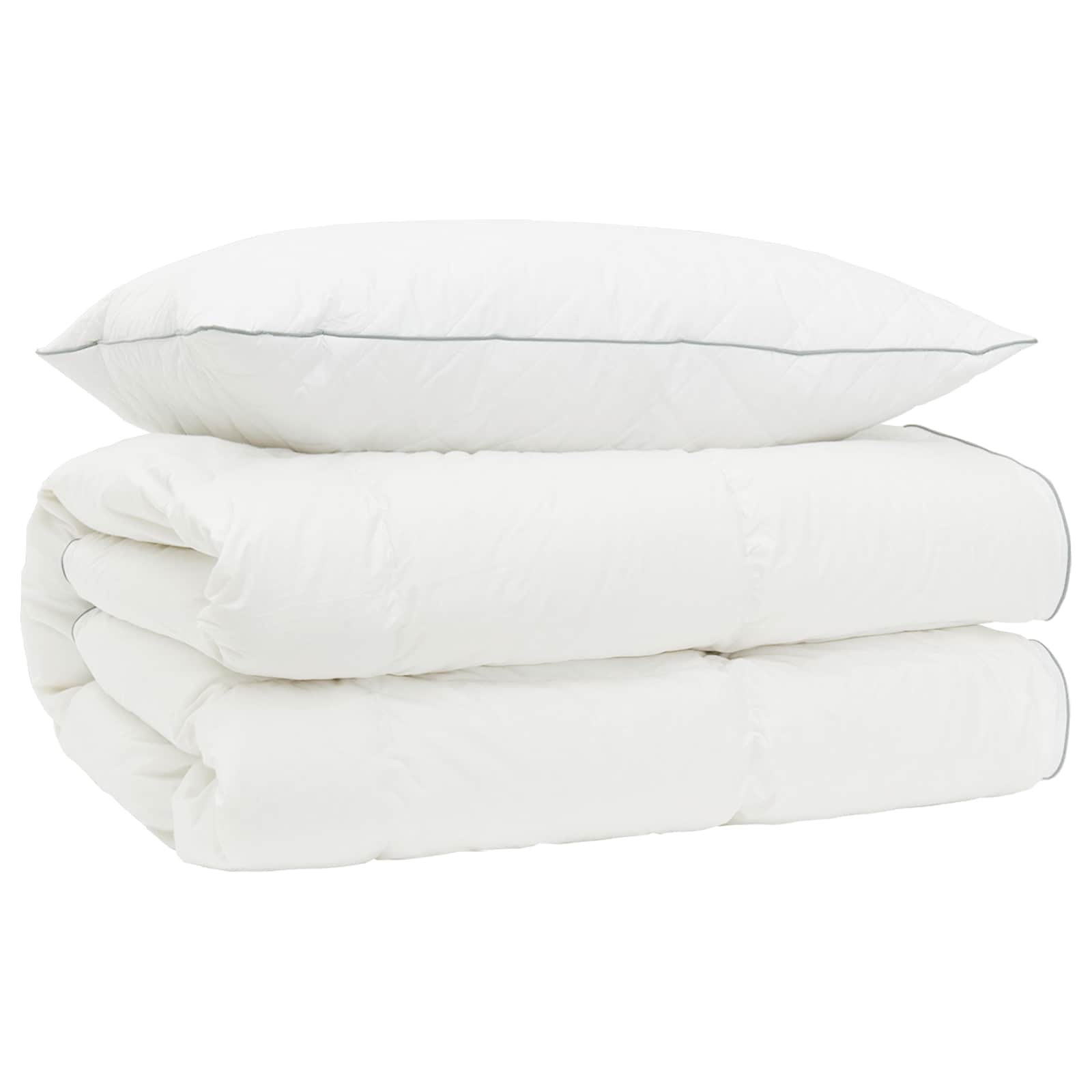 90% ganzen dons dekbedset FULDA 2 st 150 x 200 cm 310 GSM Wit