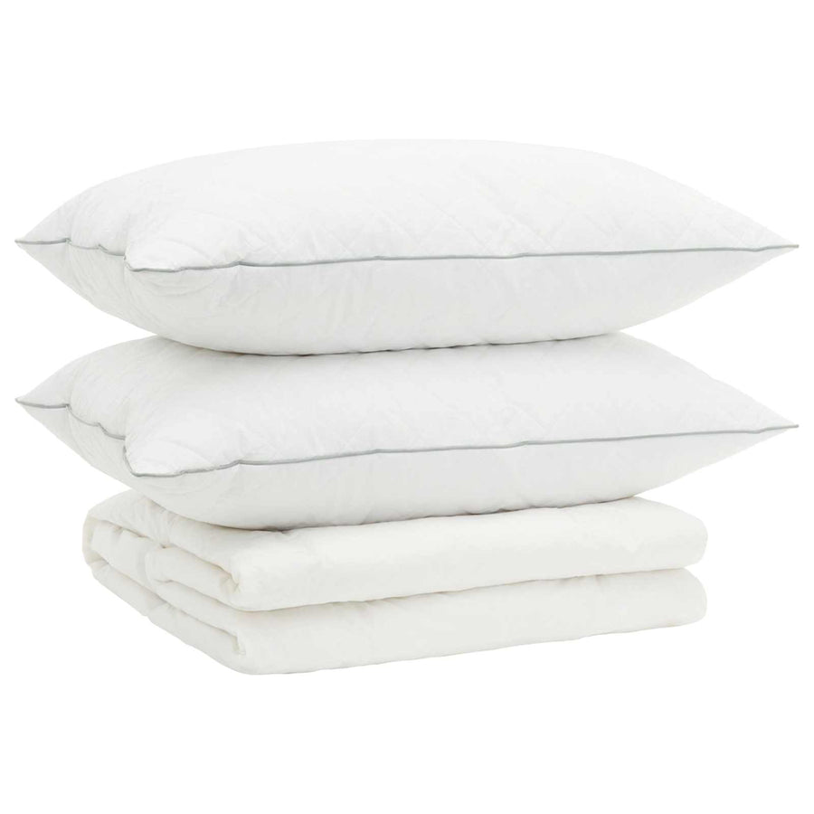 90% ganzen dons dekbedset FULDA 3 st 135 x 220 cm Zomer 100 GSM
