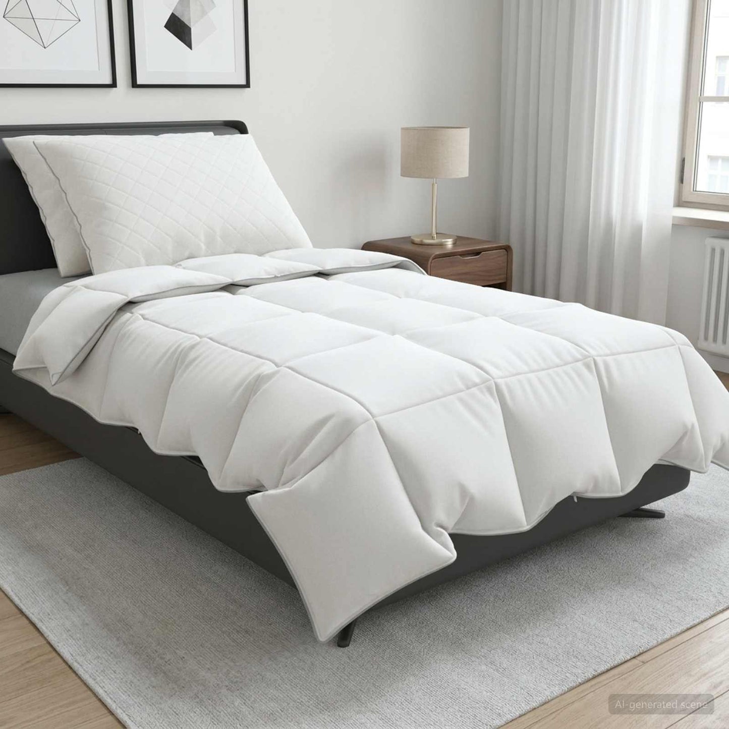 90% ganzen dons dekbedset FULDA 3 st 140 x 220 cm Zomer 100 GSM