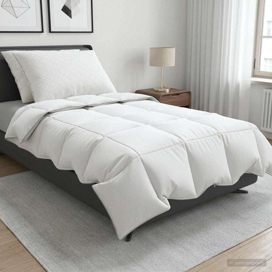 90% ganzen dons dekbedset FULDA 3 st 155 x 220 cm Zomer 100 GSM