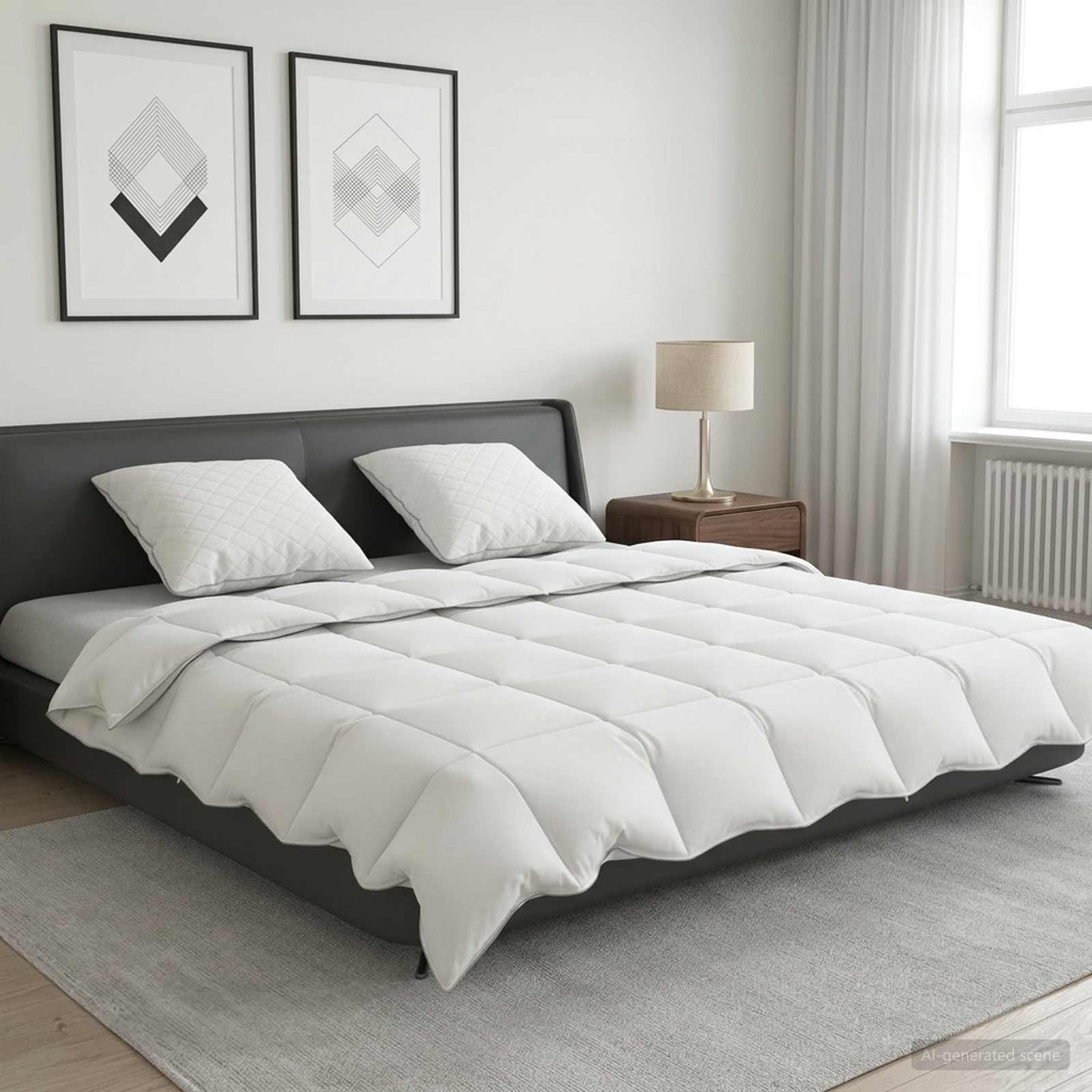 90% ganzen dons dekbedset FULDA 3 st 220 x 240 cm Zomer 100 GSM