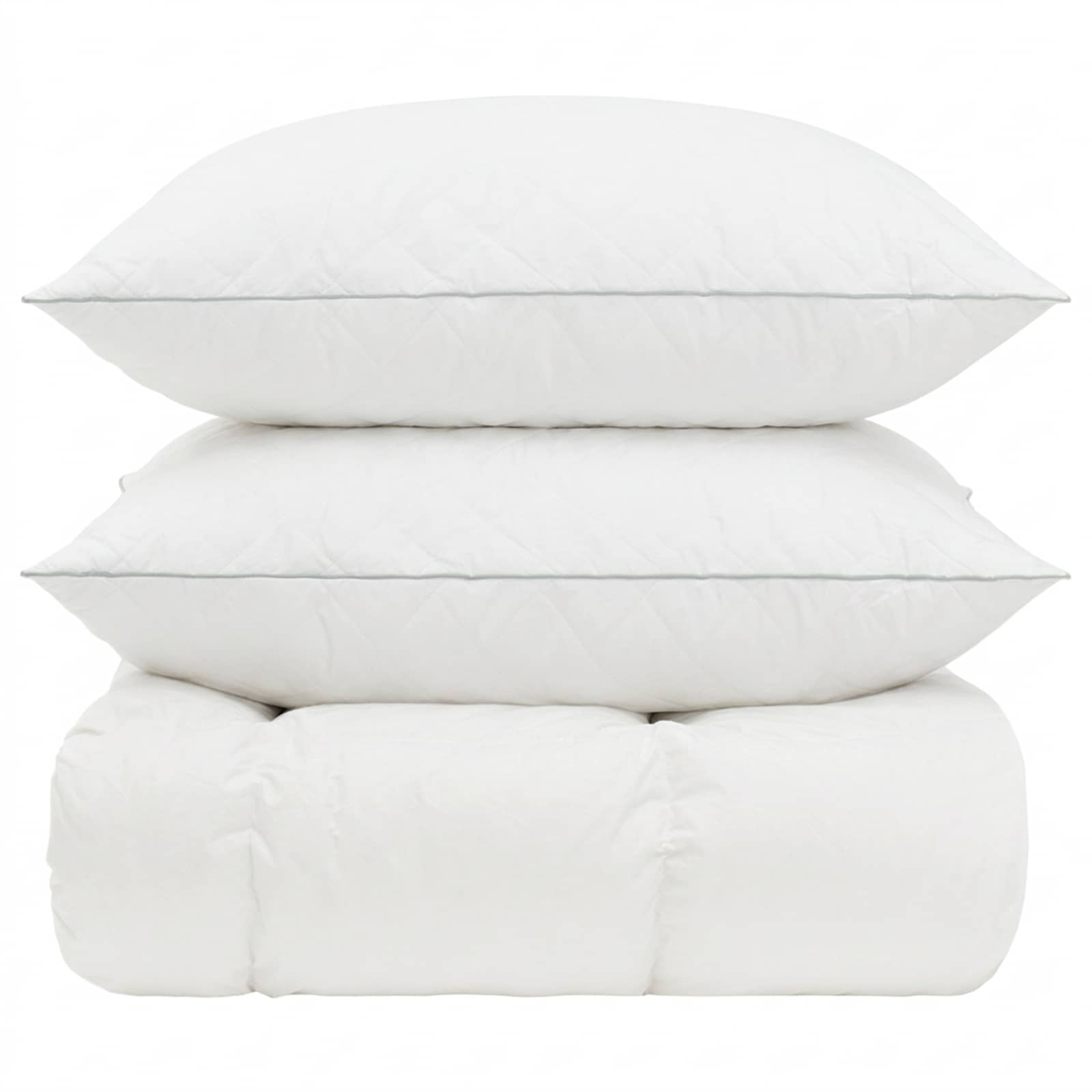 90% ganzen dons dekbedset FULDA 3 st 135 x 220 cm 210 GSM Wit