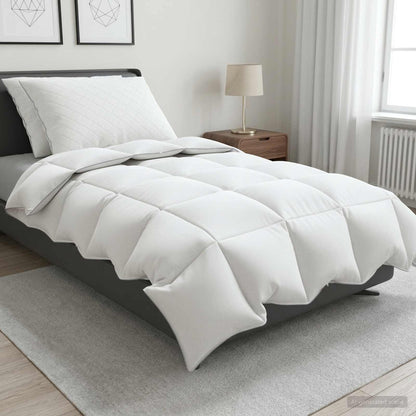 90% ganzen dons dekbedset FULDA 3 st 140 x 220 cm 210 GSM Wit