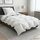 Dekbedset 90% ganzendons 140x220 cm wit